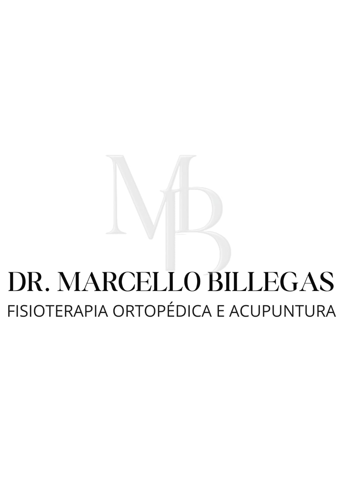 Logo MB — Dr. Marcello Billegas, Fisioterapia Ortopédica e Acupuntura